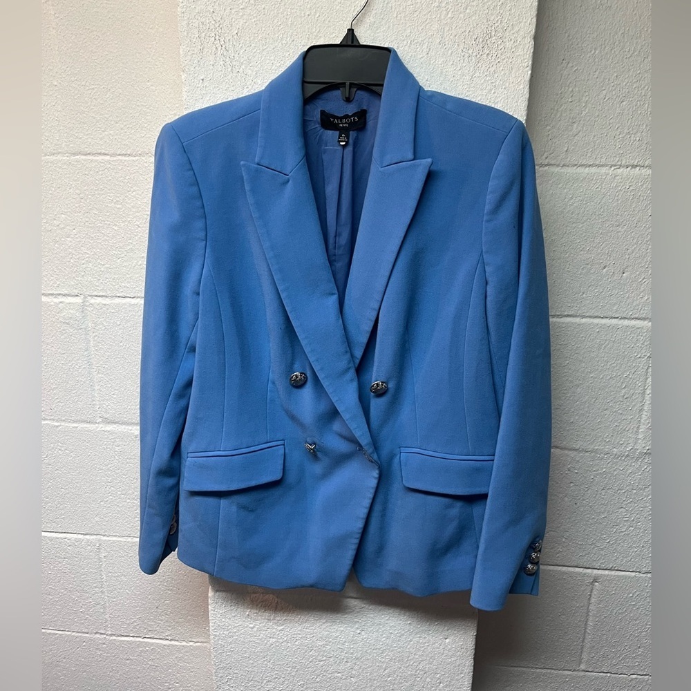 Talbots Blue Women's Blazer. Size 8p